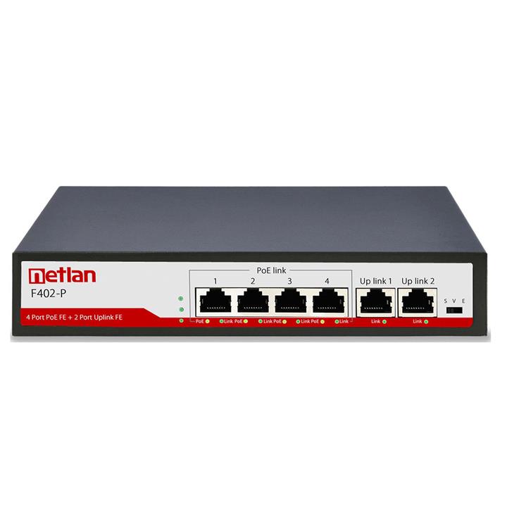 سوییچ 4پورت POE نت لن F402-P